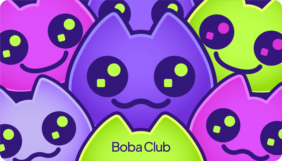 Boba Club Membership Card